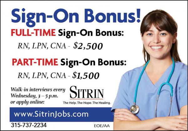 Nurse Sign On Bonus Ad